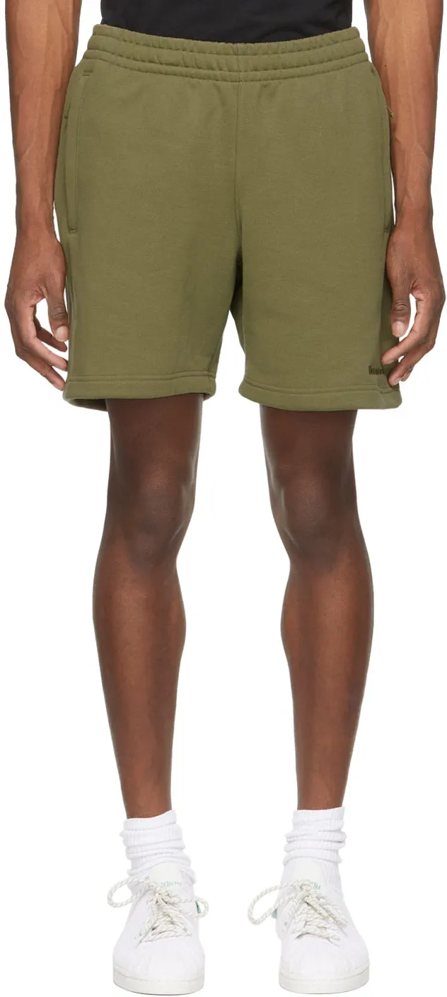 adidas x Humanrace by Pharrell Williams Khaki Basics Sweat Shorts
