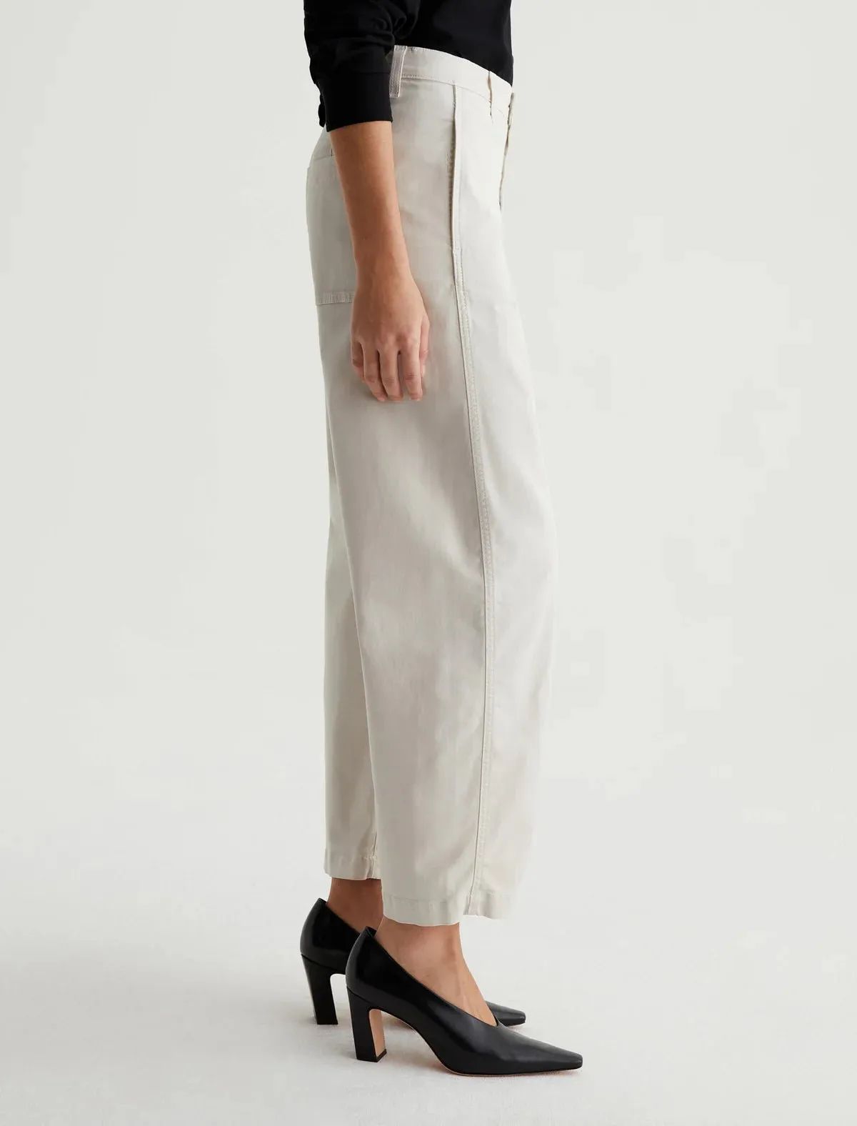 AG Denim - Fiona High Rise Barrel in Pumice