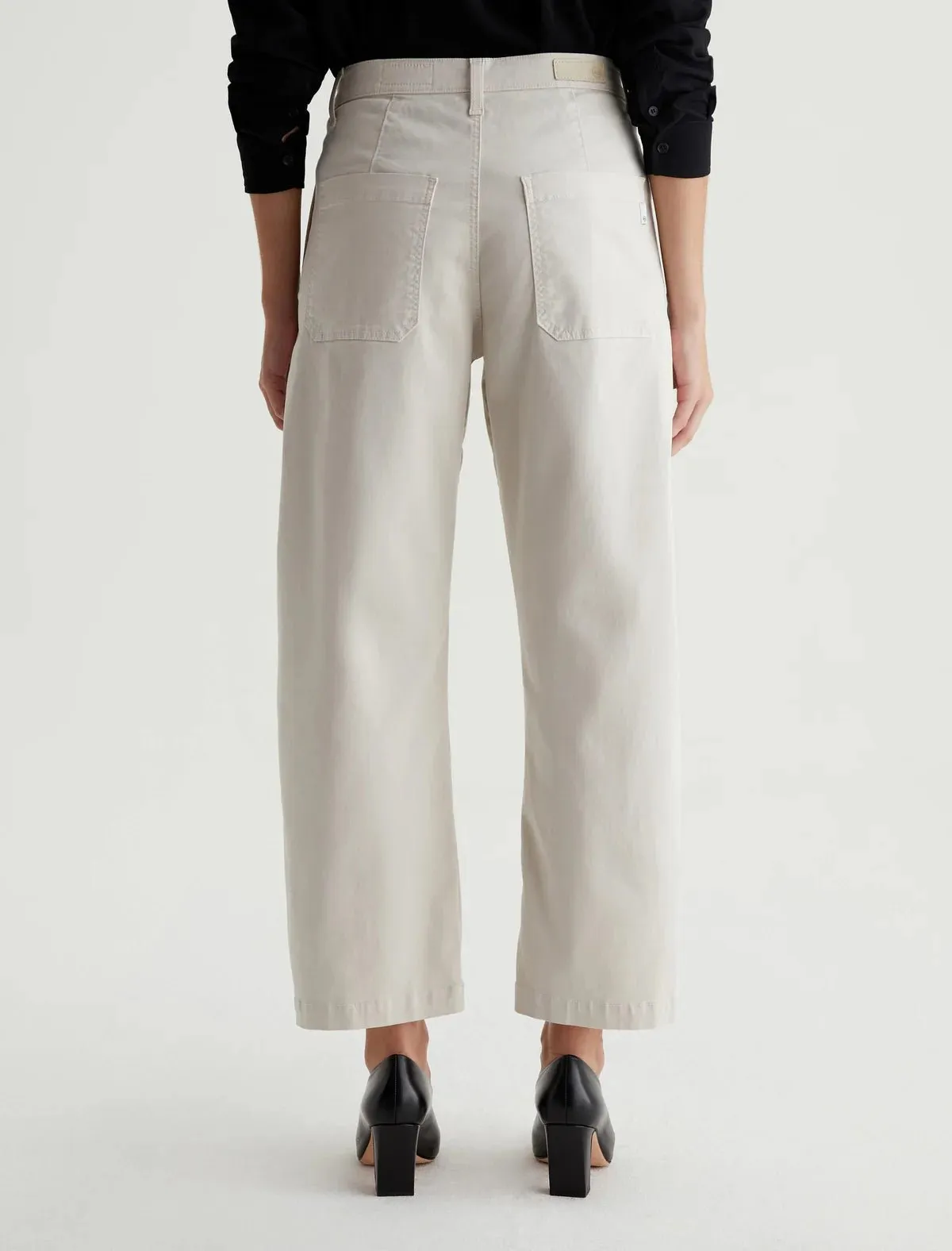 AG Denim - Fiona High Rise Barrel in Pumice