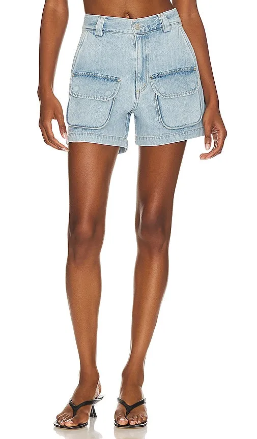 AGOLDE Vida Short in Denim-Light
