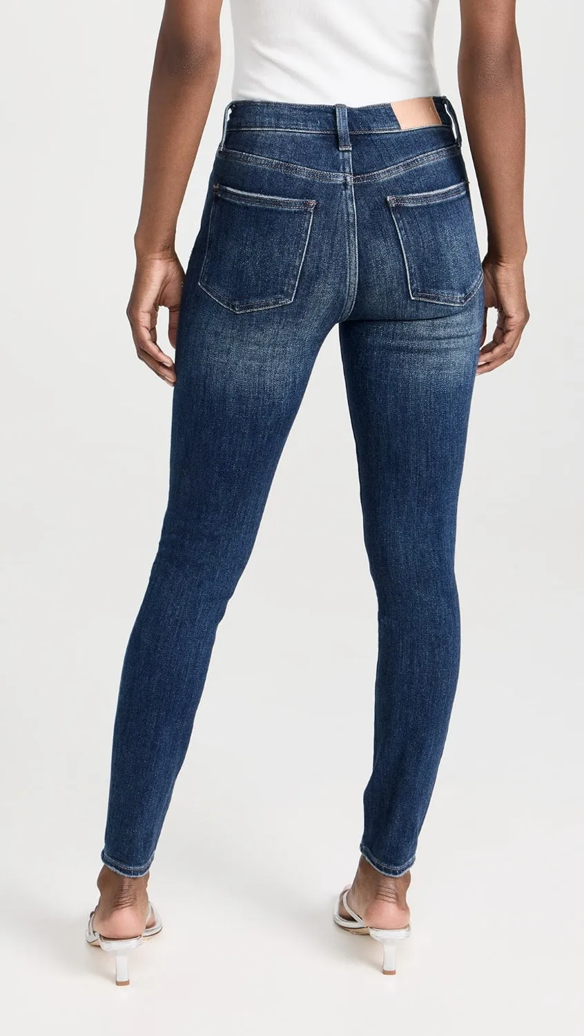 Aline High Rise Skinny - Pistola Denim