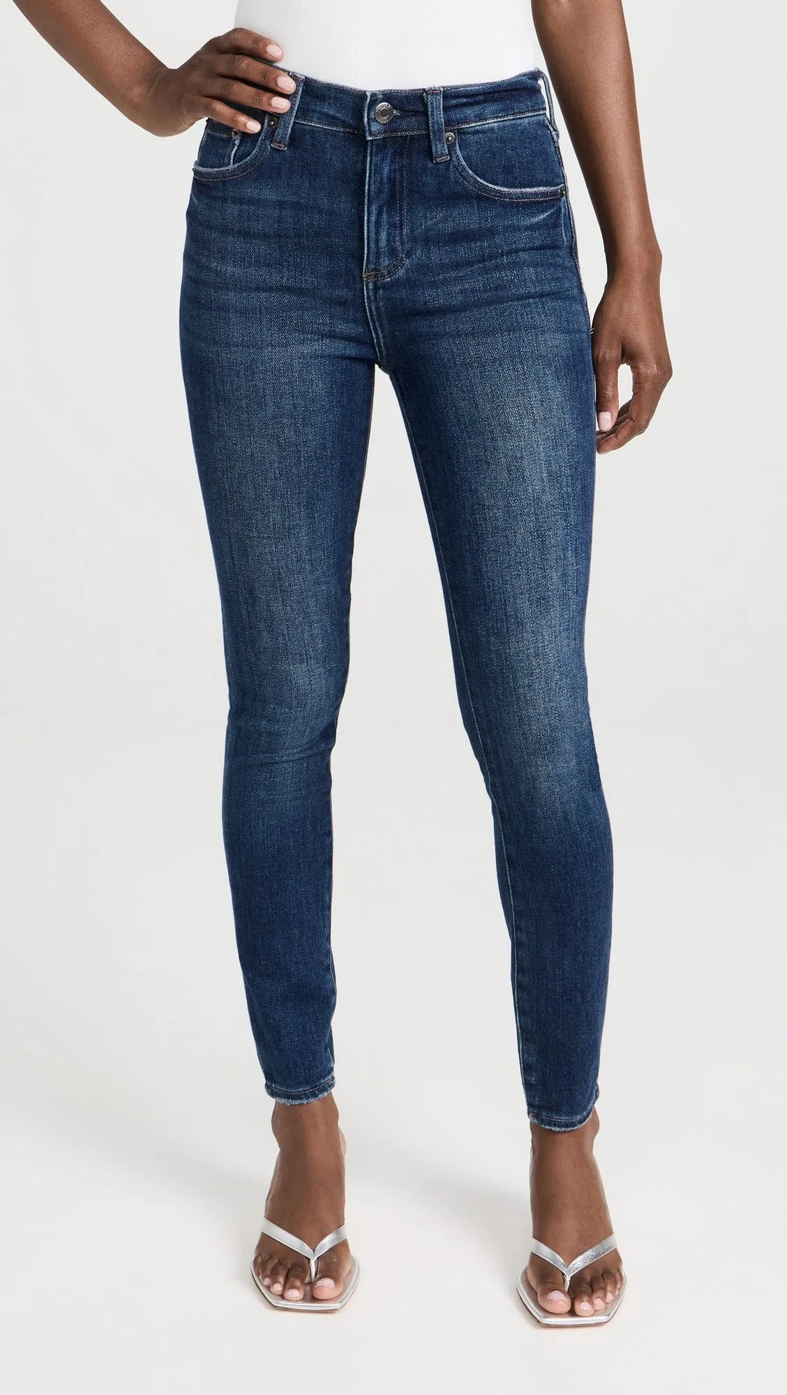 Aline High Rise Skinny - Pistola Denim