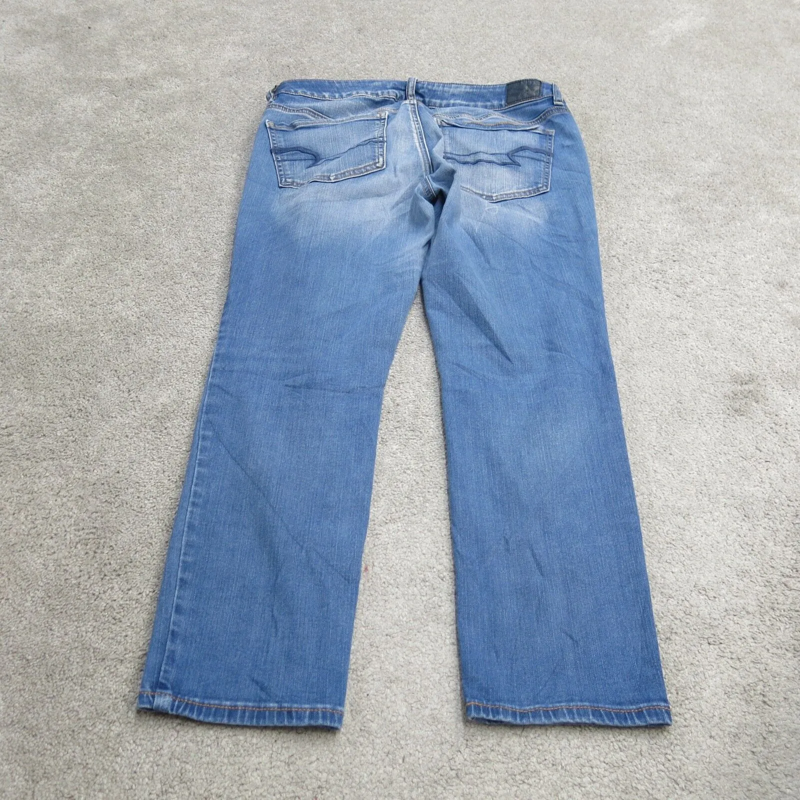 American Eagle Jeans Womens 12R Blue Mid Rise Ankle Jegging Denim Skinny Leg