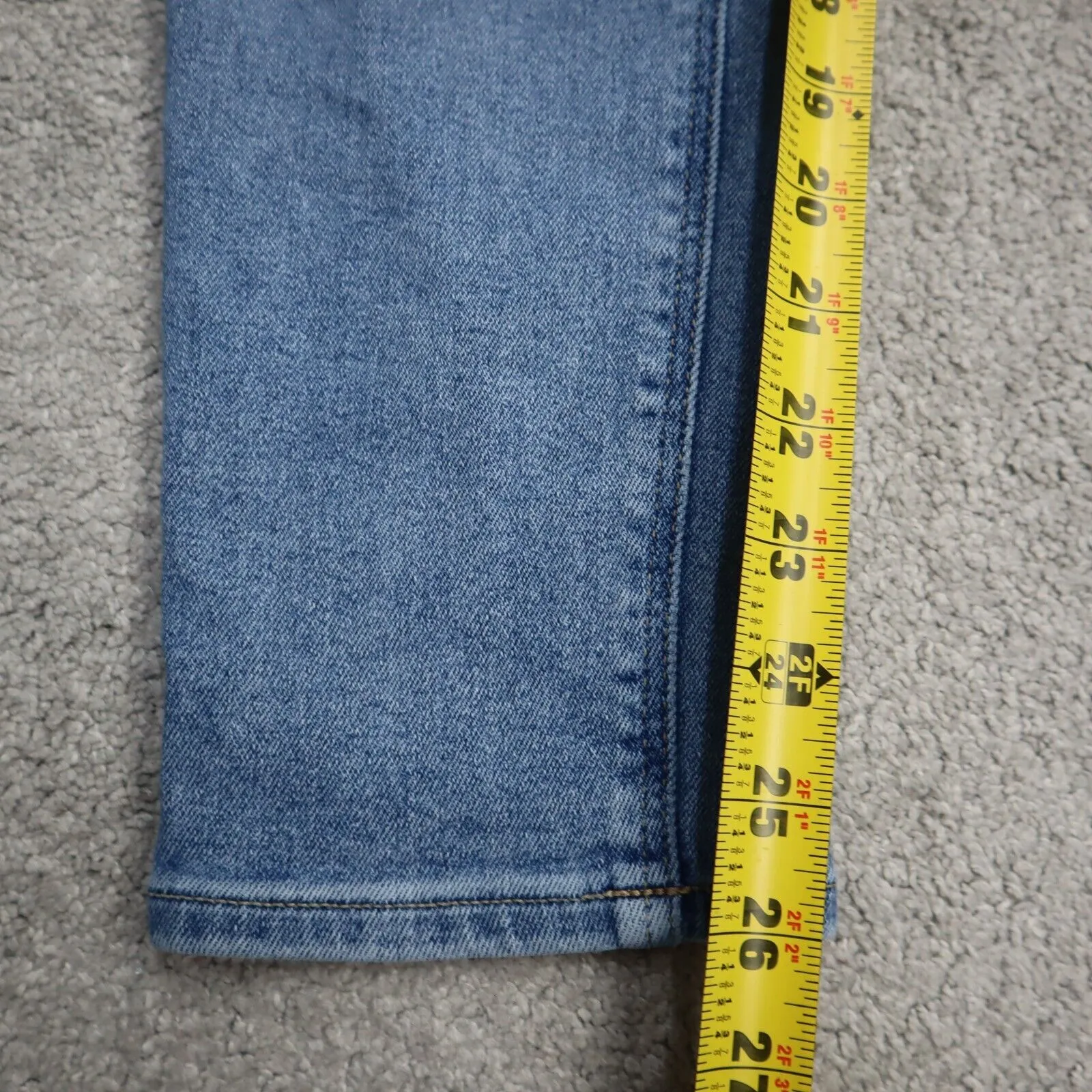 American Eagle Womens Skinny Leg Jeans Mid Rise Flat Front Cotton Blue Size 0