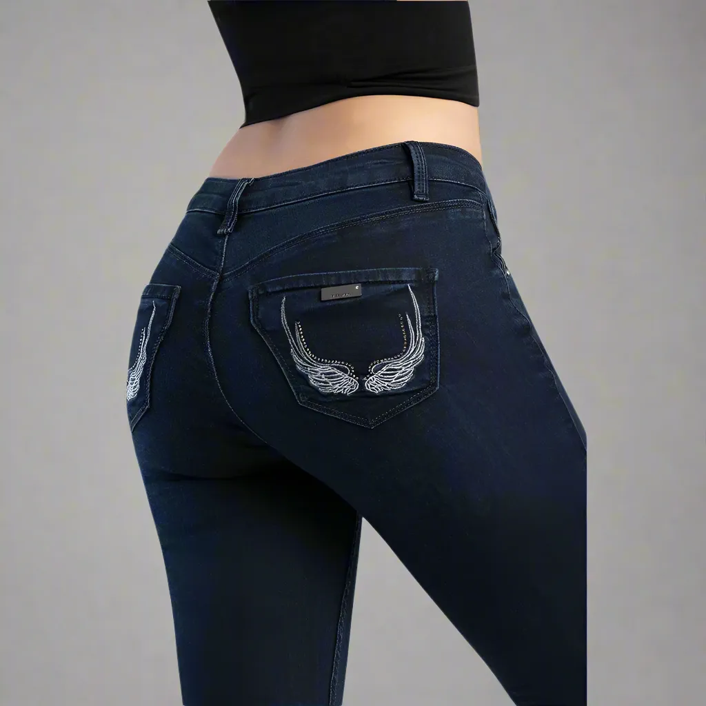 Arlo -Skinny Jean With Back Pocket Embroidery