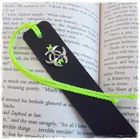 Biohazard Leather Bookmark
