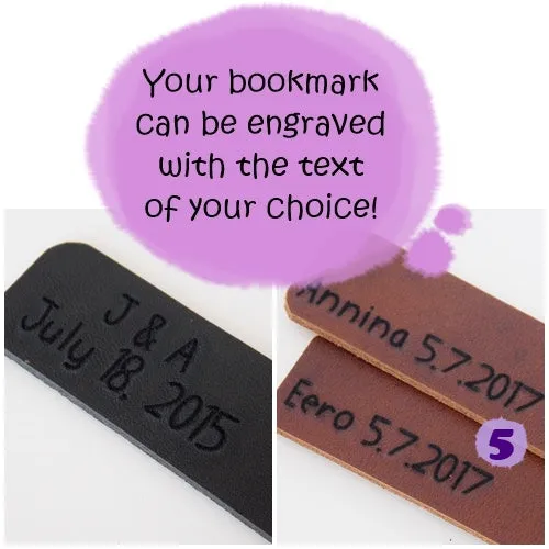 Biohazard Leather Bookmark