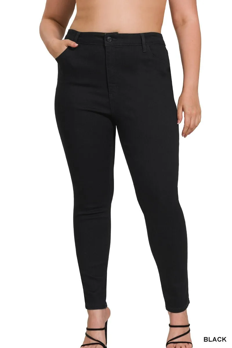 Black High Rise Skinny Jean