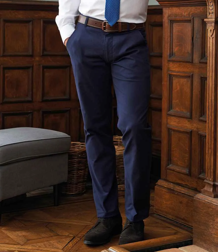 Brook Taverner Miami Slim Fit Chino Trousers | Navy