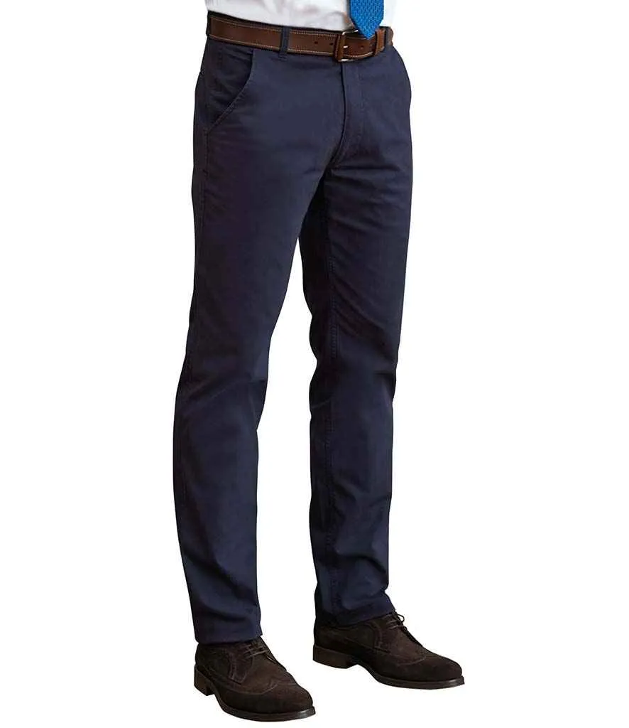 Brook Taverner Miami Slim Fit Chino Trousers | Navy