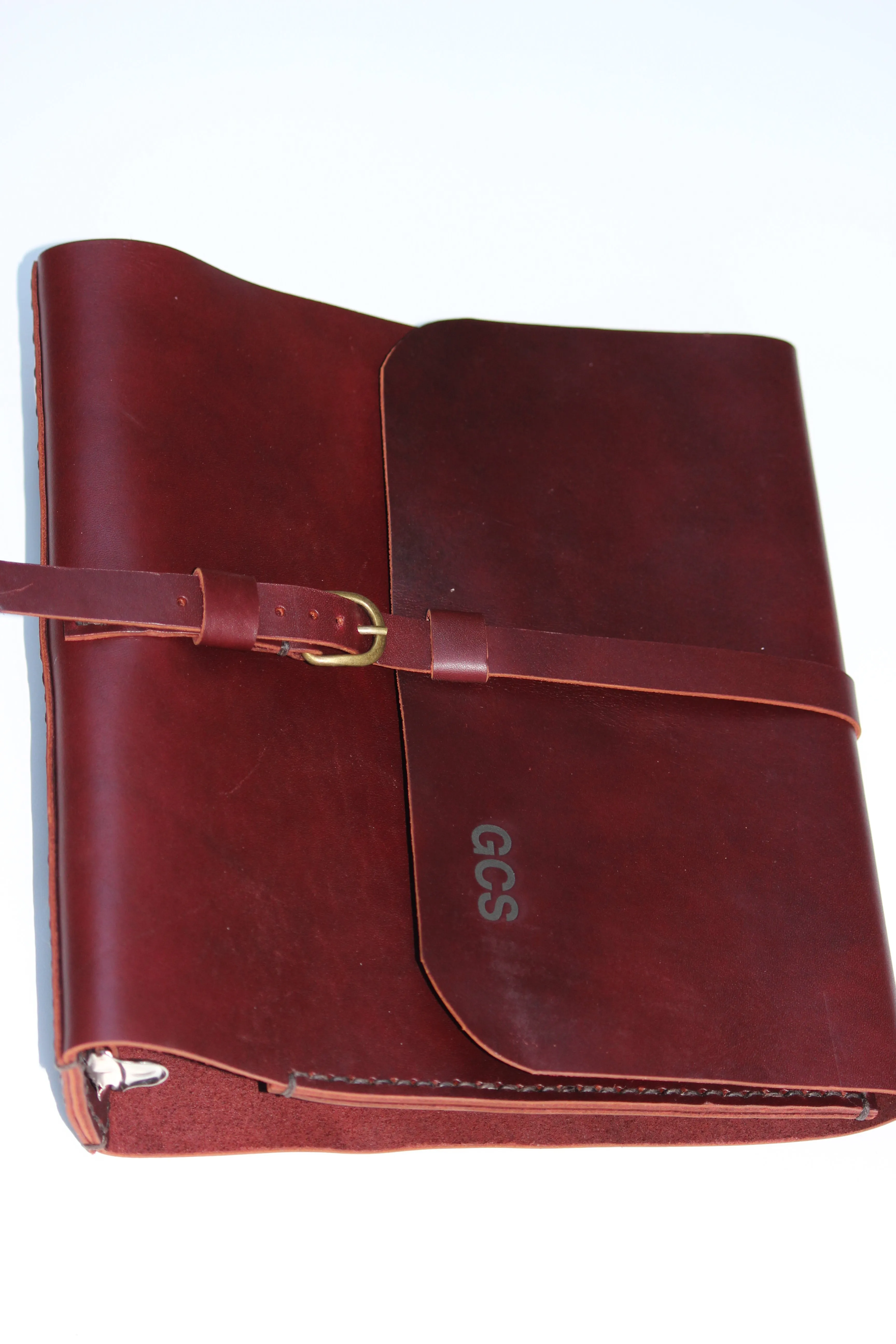 Burgundy Leather 3-Ring Binder/1.5" Ring Binder Portfolio