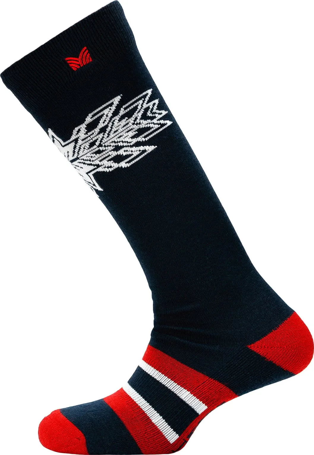 Dale of Norway Spirit Wool Socks High Navy Raspberry Offwhite | Buy Dale of Norway Spirit Wool Socks High Navy Raspberry Offwhite here | Outnorth