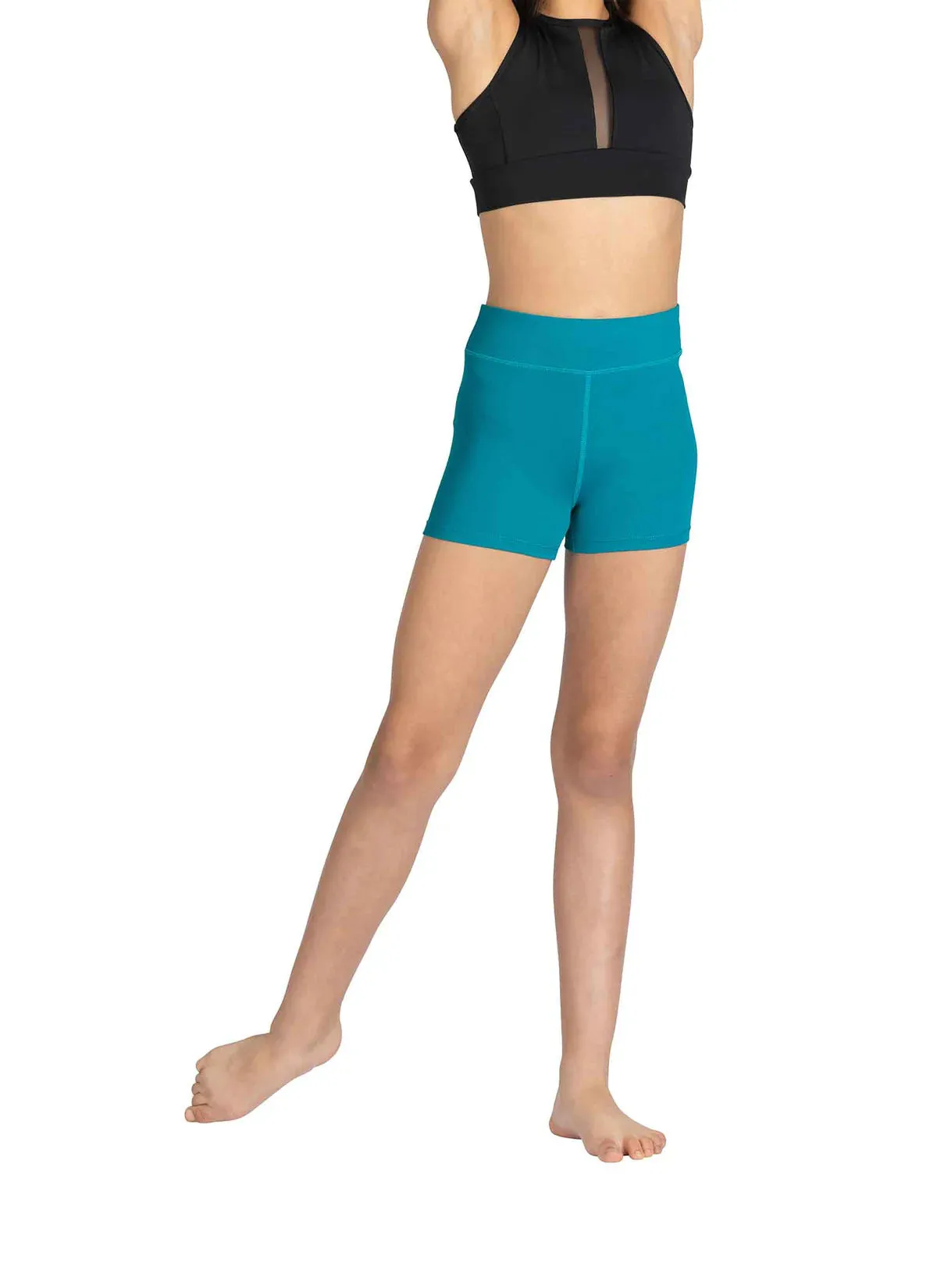 DanznMotion Kids High Waisted Booty Shorts