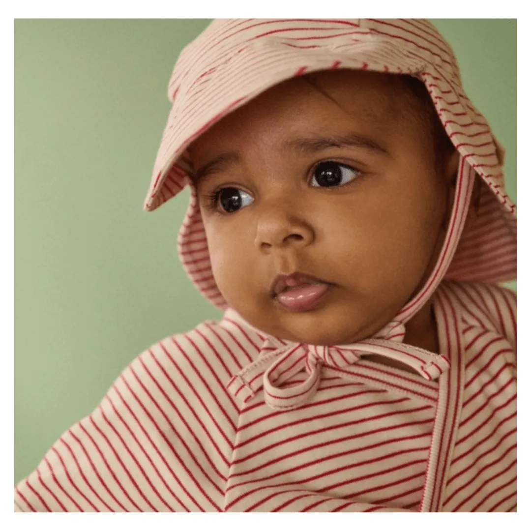 Dash Sunhat - Red Pinstripe