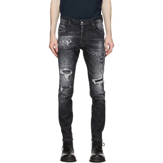 Dsquared2 Black Ripped Skater Jeans