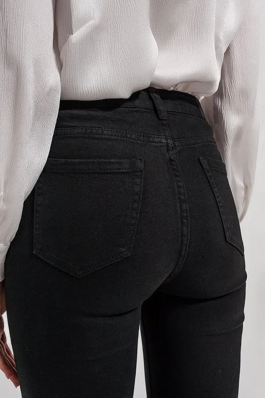 Flared Jeans In Black