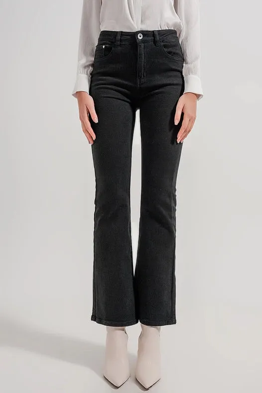 Flared Jeans In Black