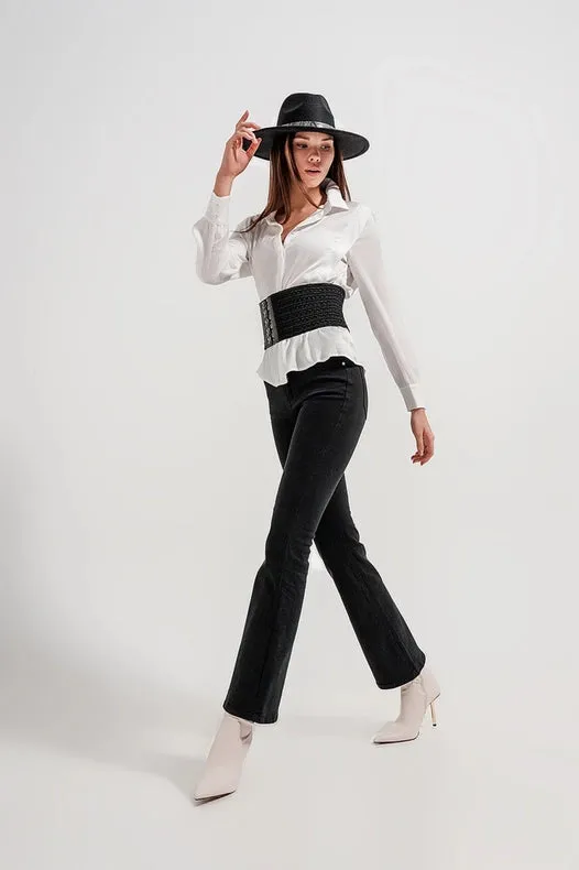 Flared Jeans In Black