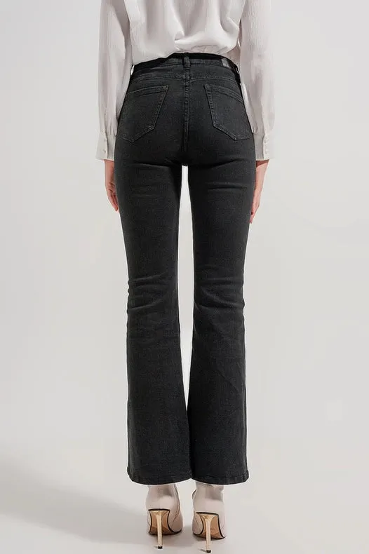 Flared Jeans In Black
