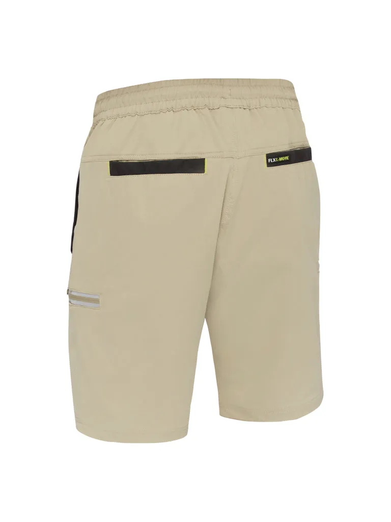 FLX & MOVE™ 4-WAY STRETCH ELASTIC WAIST CARGO SHORT