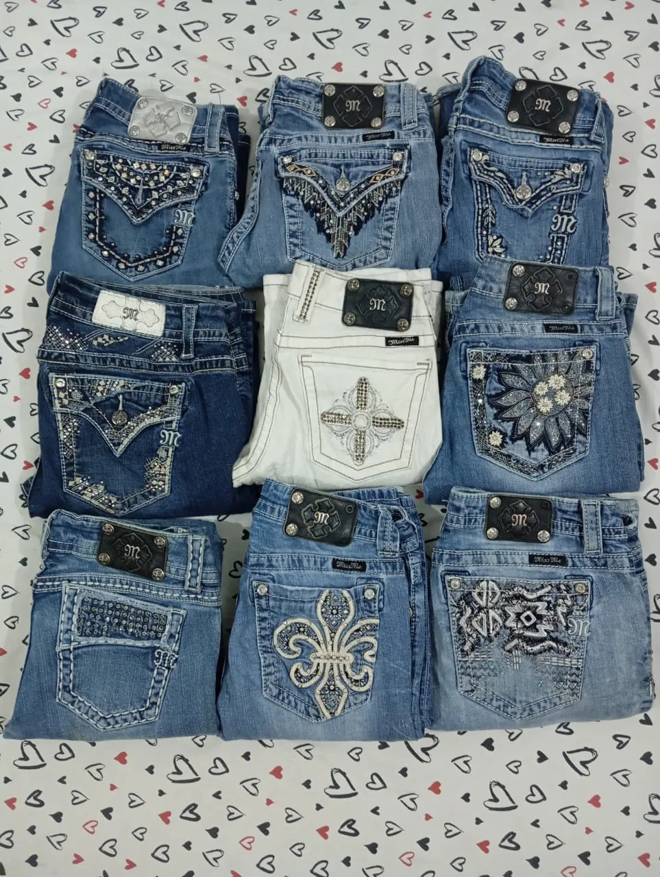 HD Ladies Y2K Miss Me Flared Jeans - 41 pcs