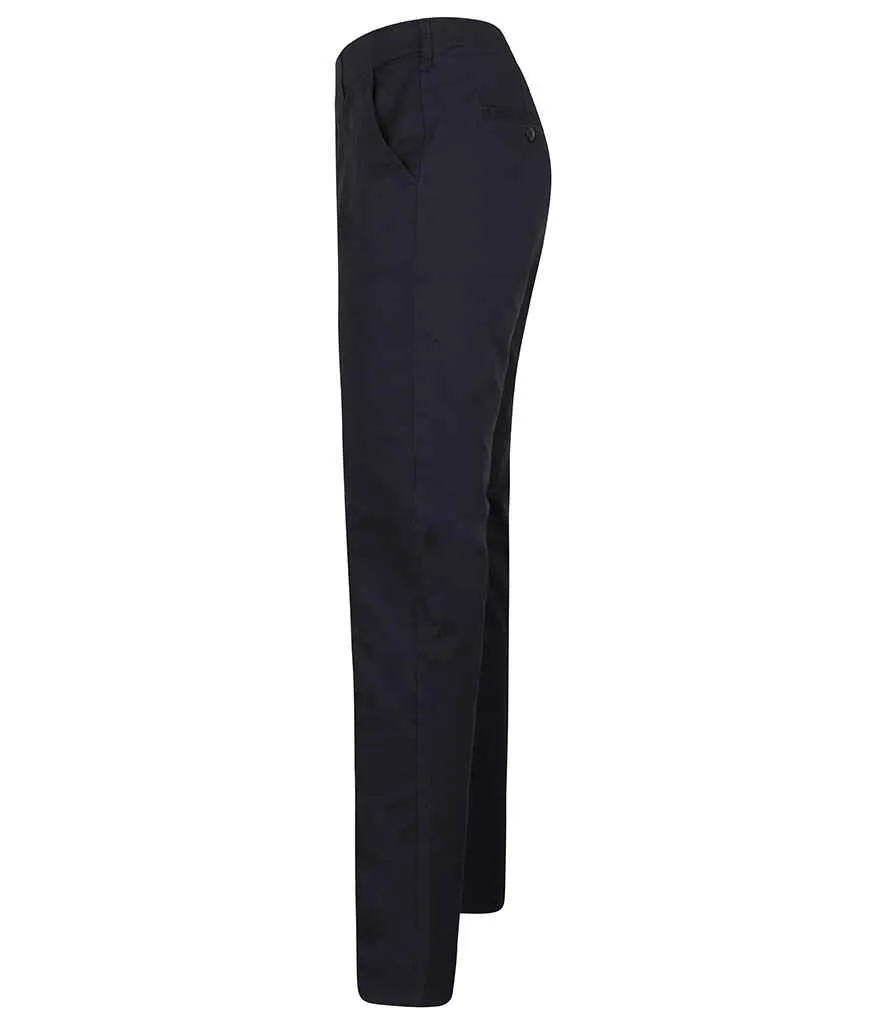 Henbury Stretch Flex Waistband Chino Trousers | Navy