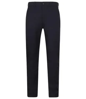 Henbury Stretch Flex Waistband Chino Trousers | Navy