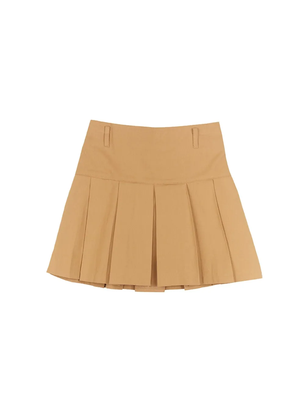 High-Waisted Pleated Mini Skirt  IM513