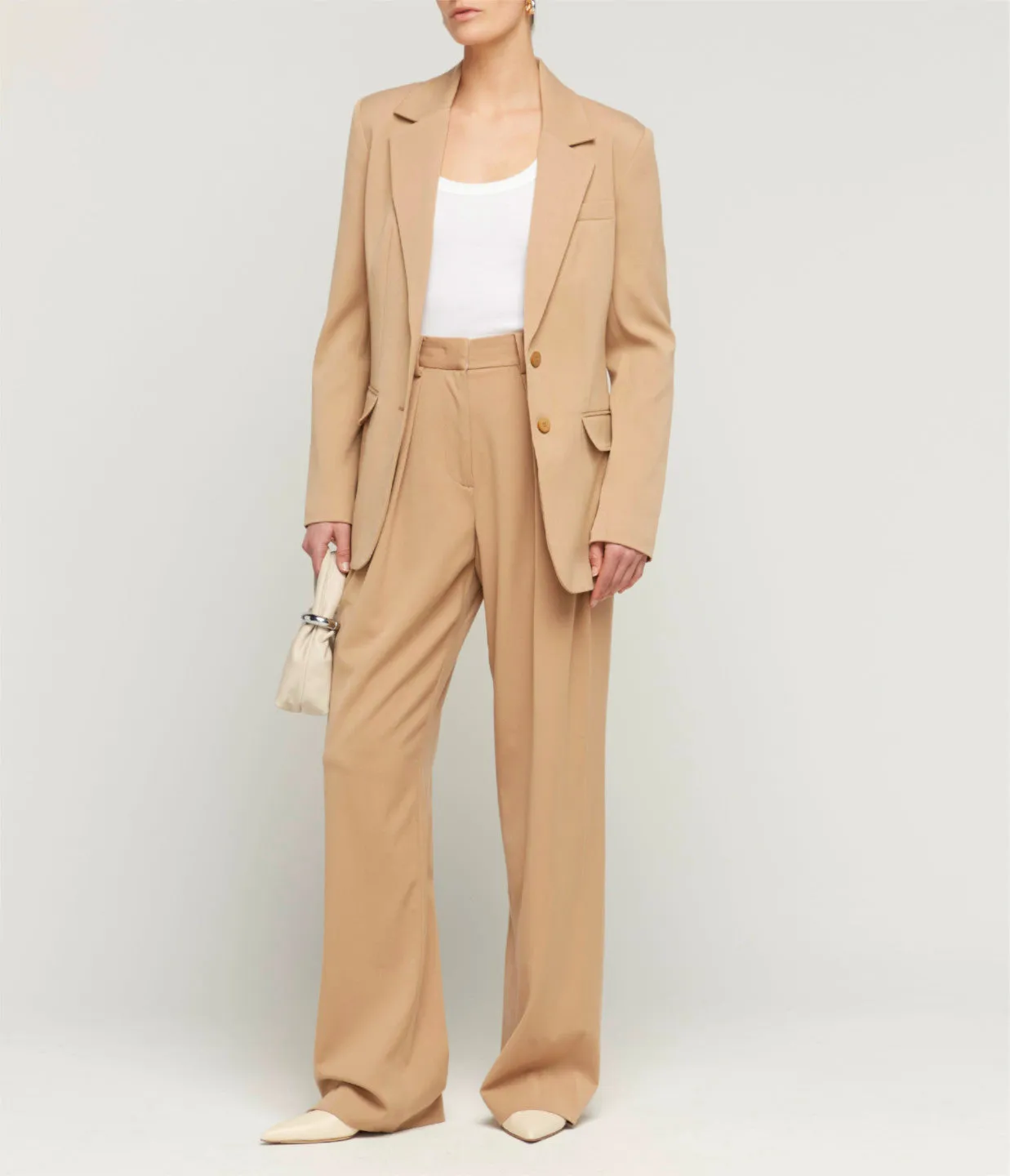 Luisa High Waisted Pant in Camel