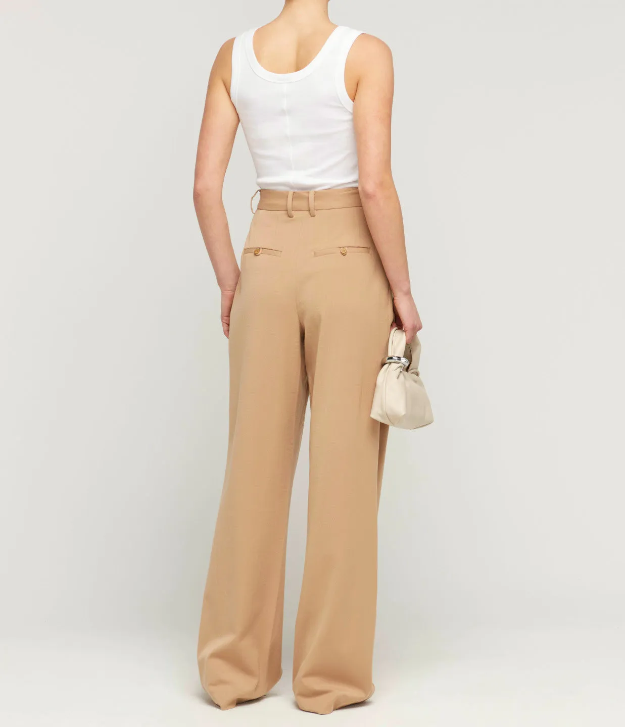 Luisa High Waisted Pant in Camel