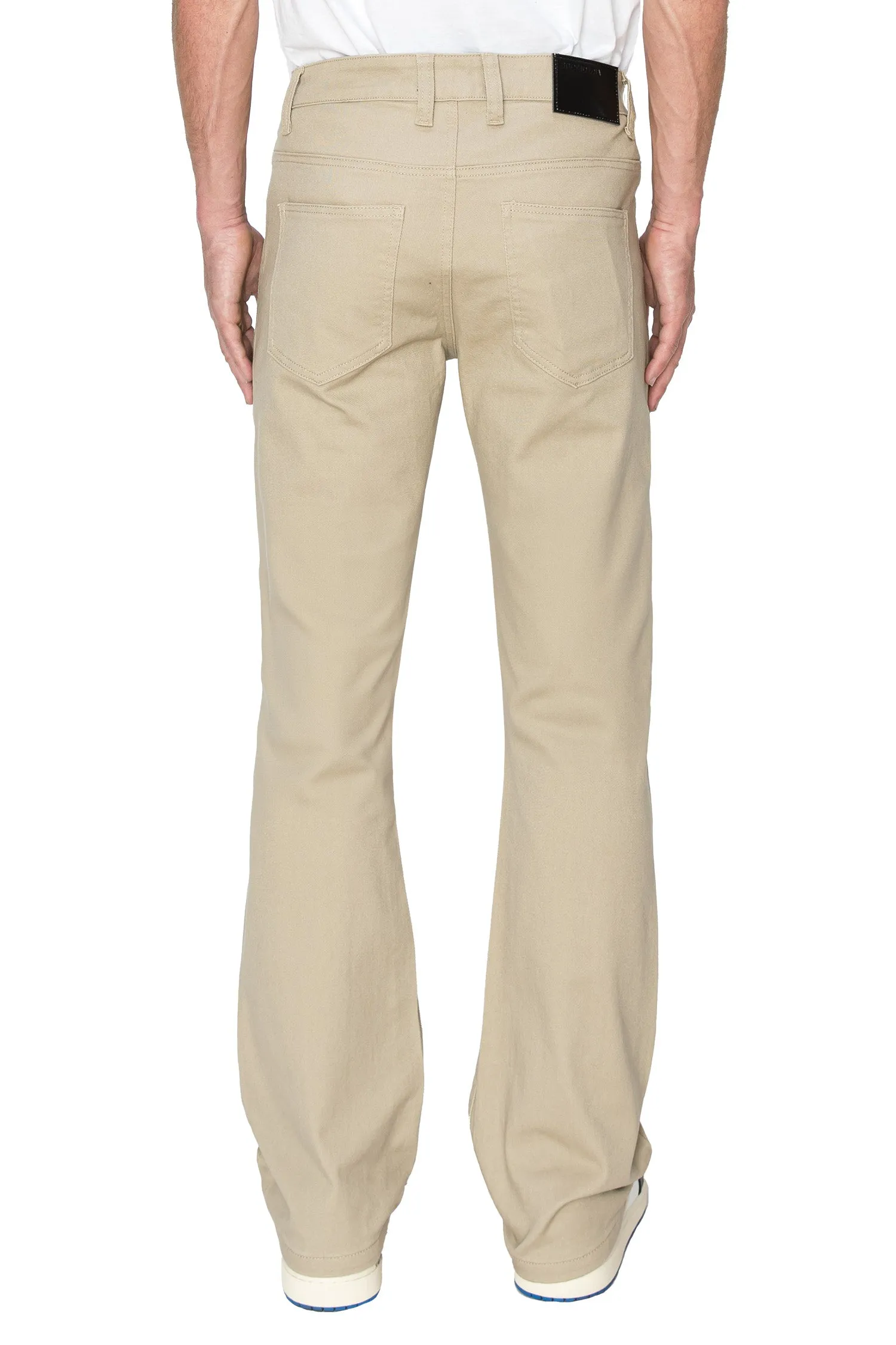 Men's Twill Solid Flared Jeans