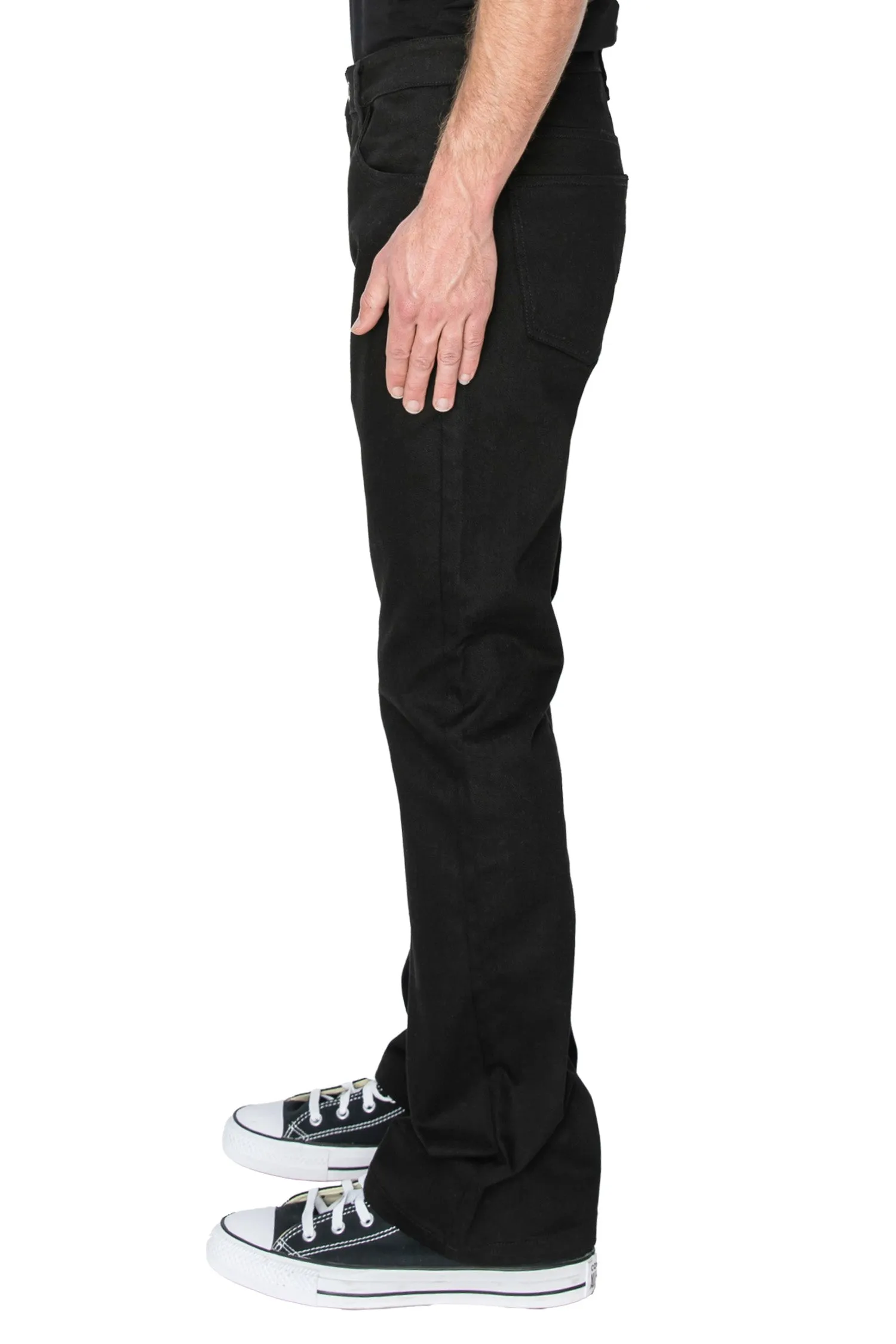 Men's Twill Solid Flared Jeans