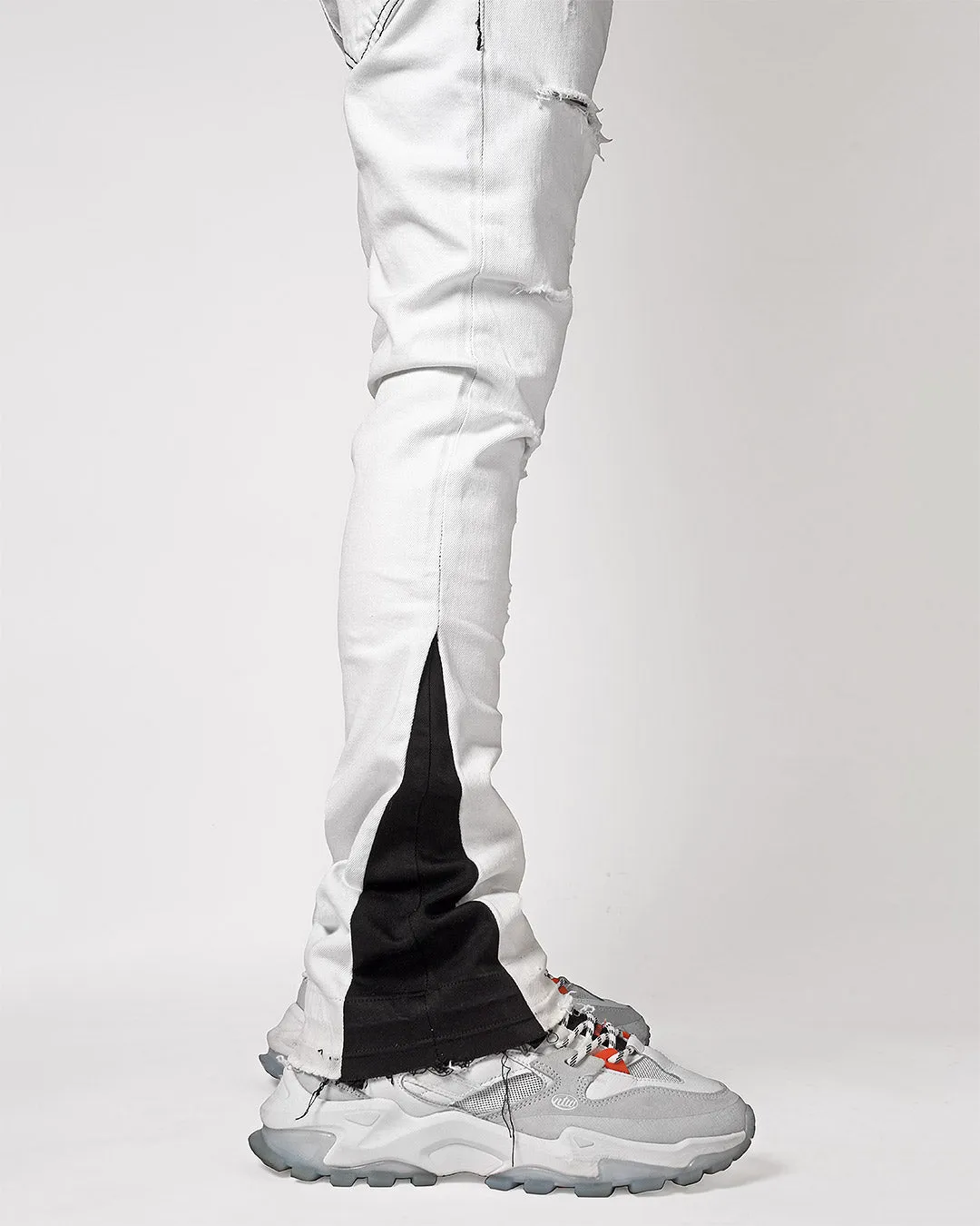 Mursaki White Flare Jean 323-173FL