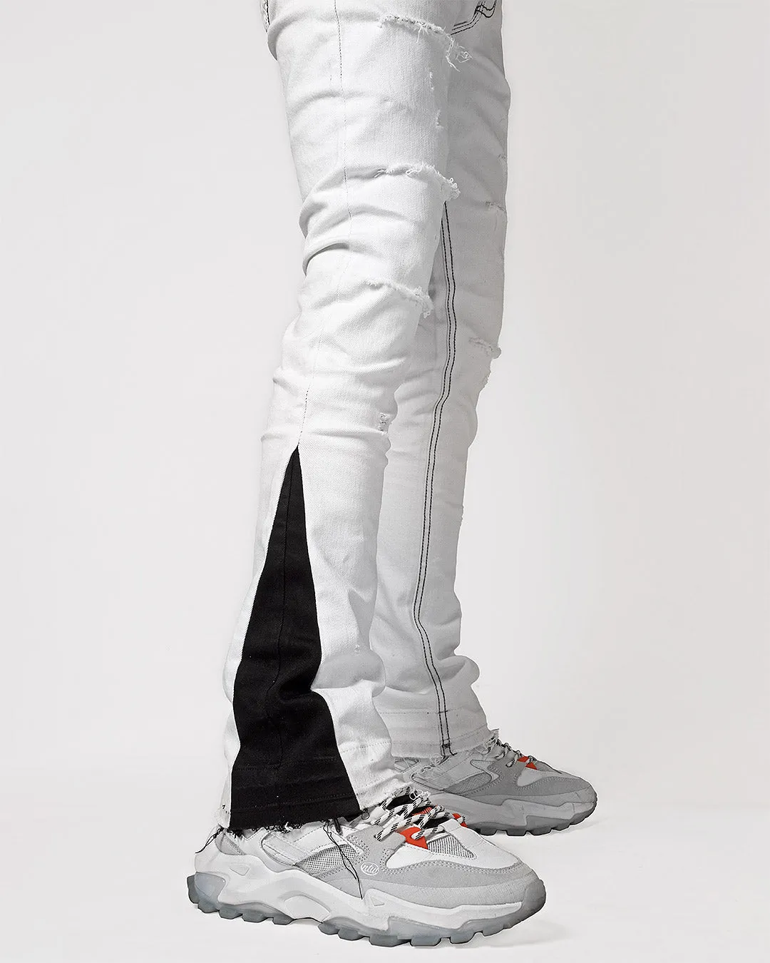 Mursaki White Flare Jean 323-173FL