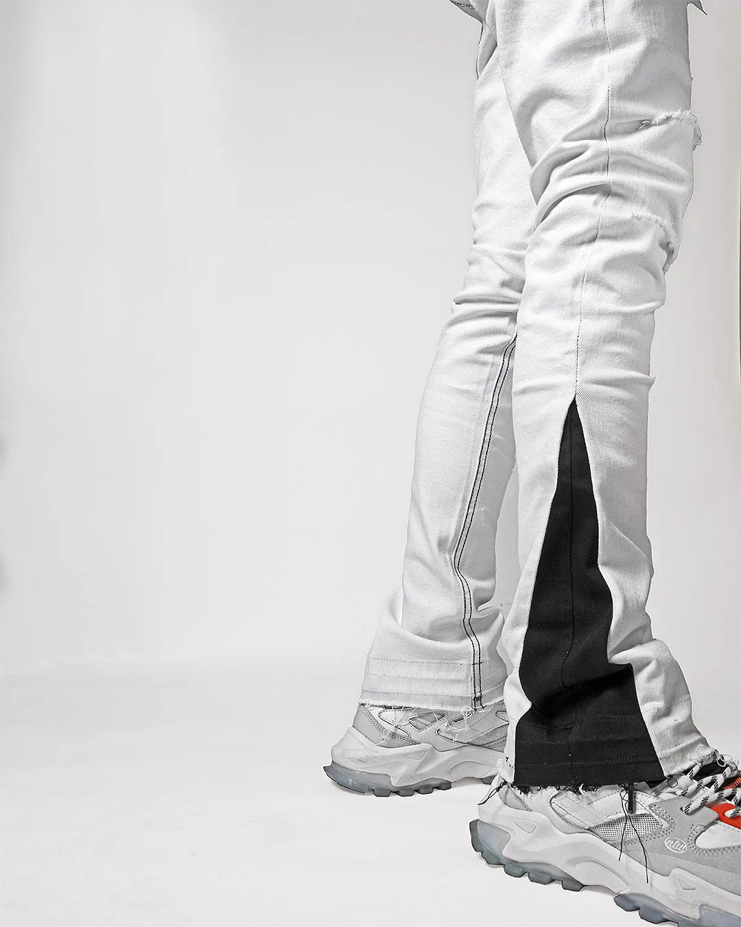 Mursaki White Flare Jean 323-173FL