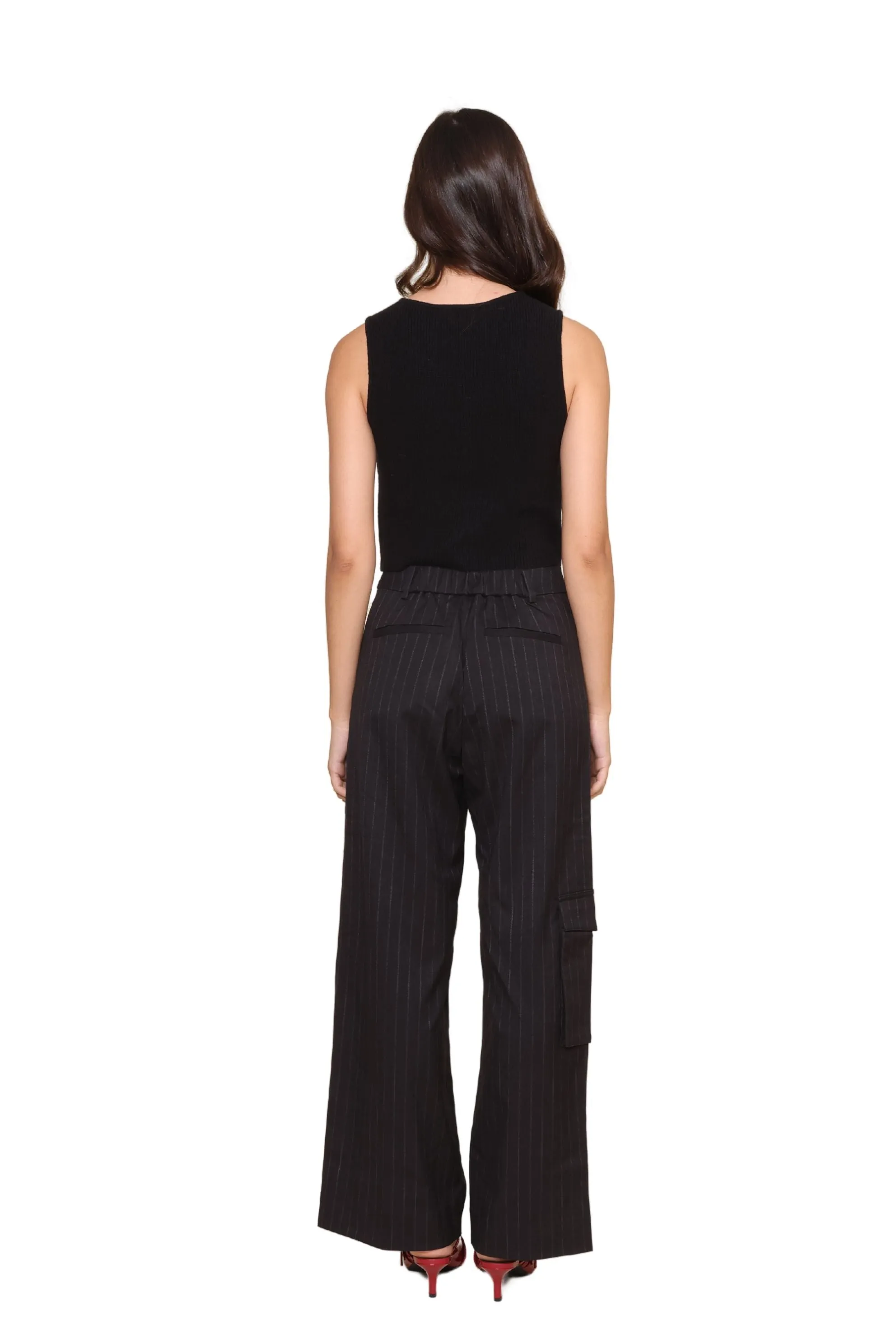 Olivia Pinstripe Vest