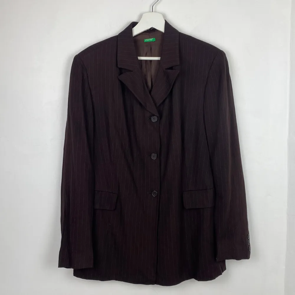 Pinstripe Brown Blazer - M/L