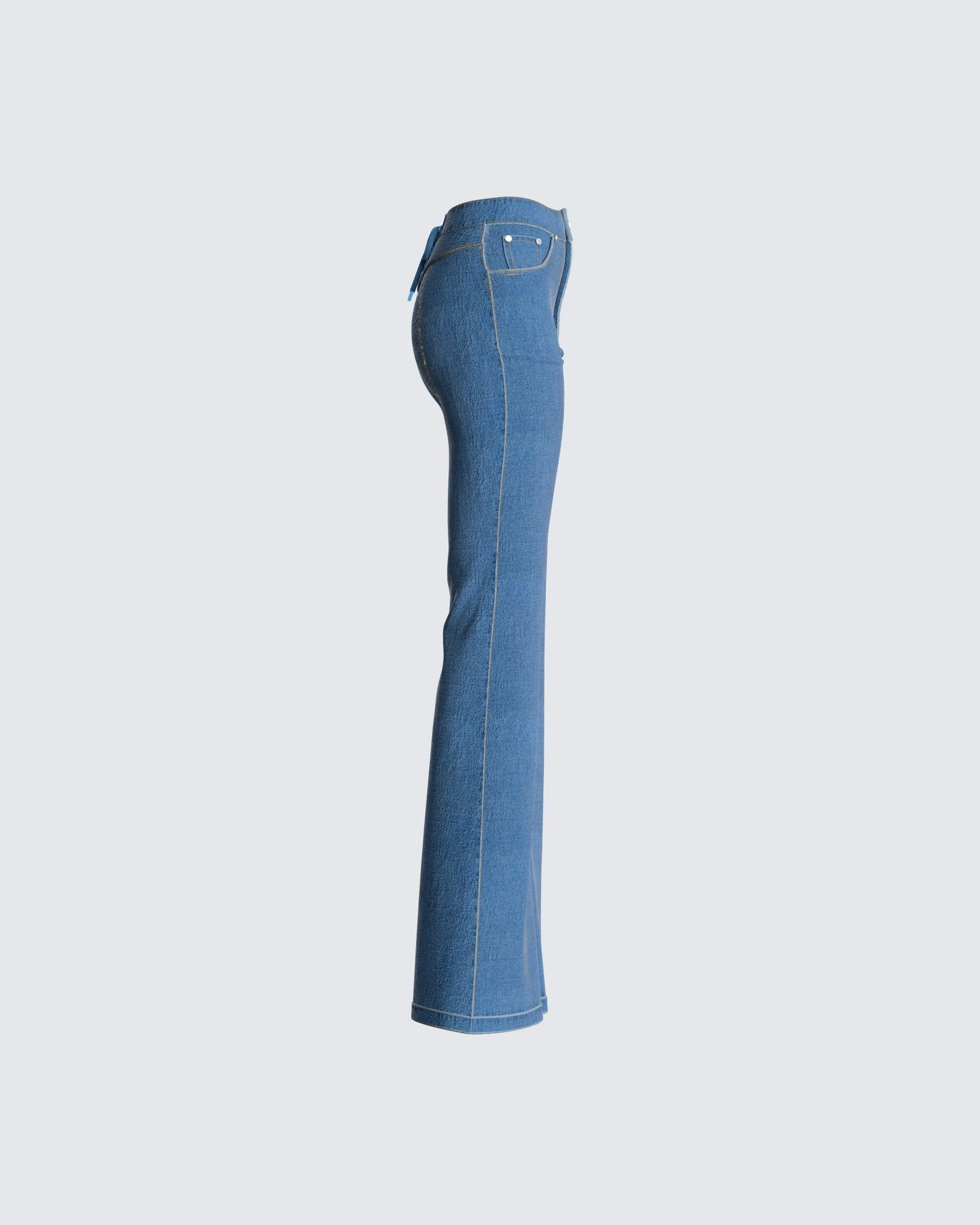 Skyler Flared Blue Jeans
