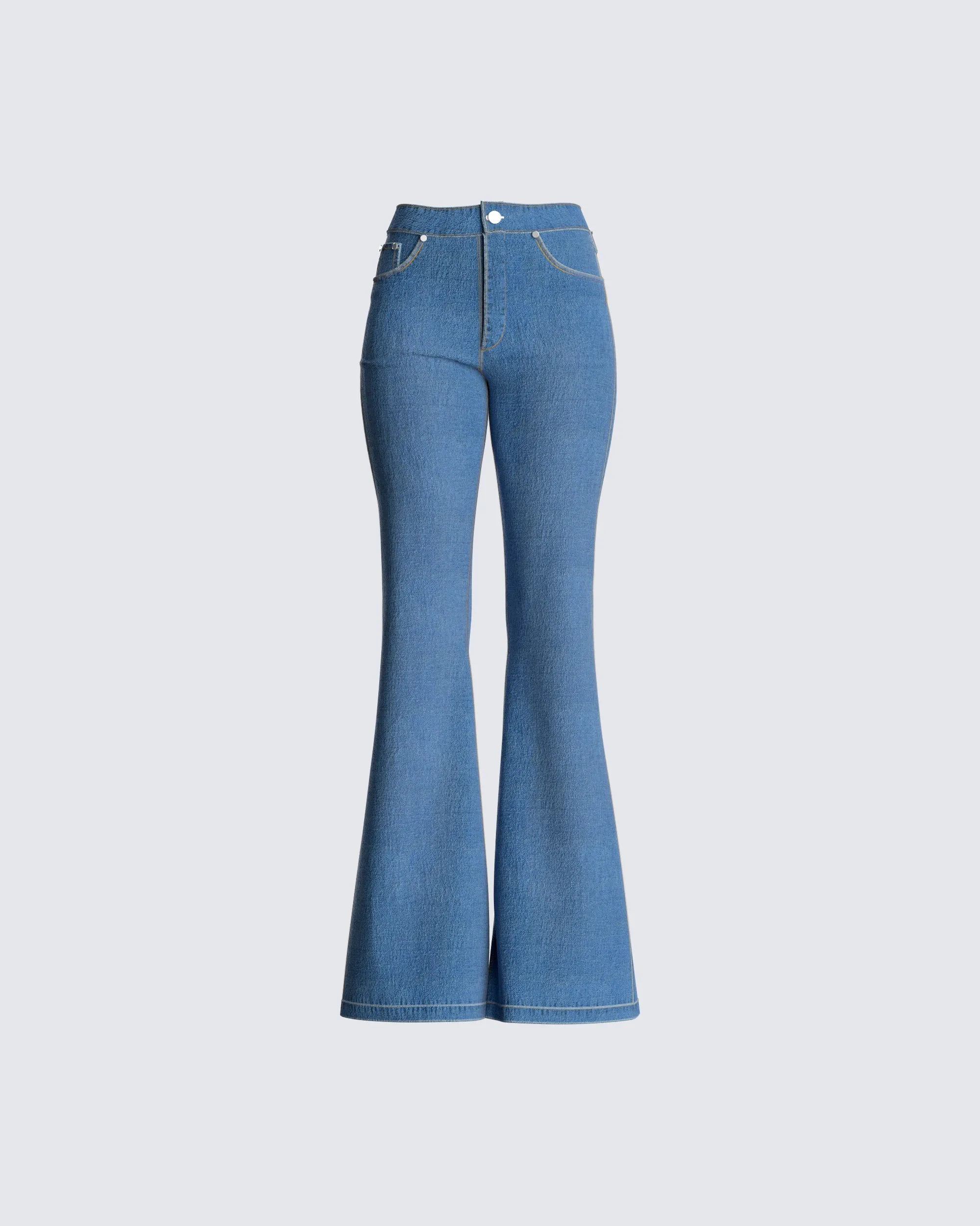 Skyler Flared Blue Jeans