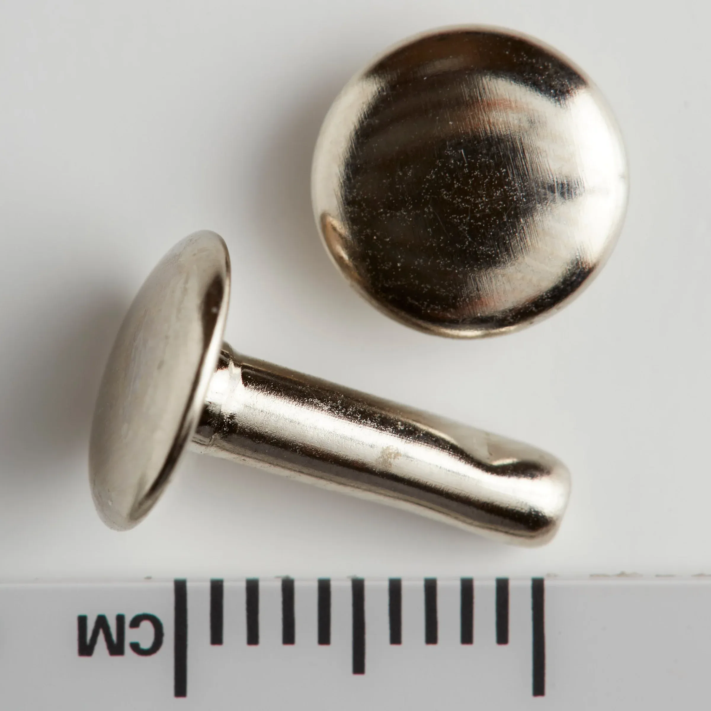 Tandy Leather Double Cap Rivets Large Nickel Plate 100/pk 1375-12