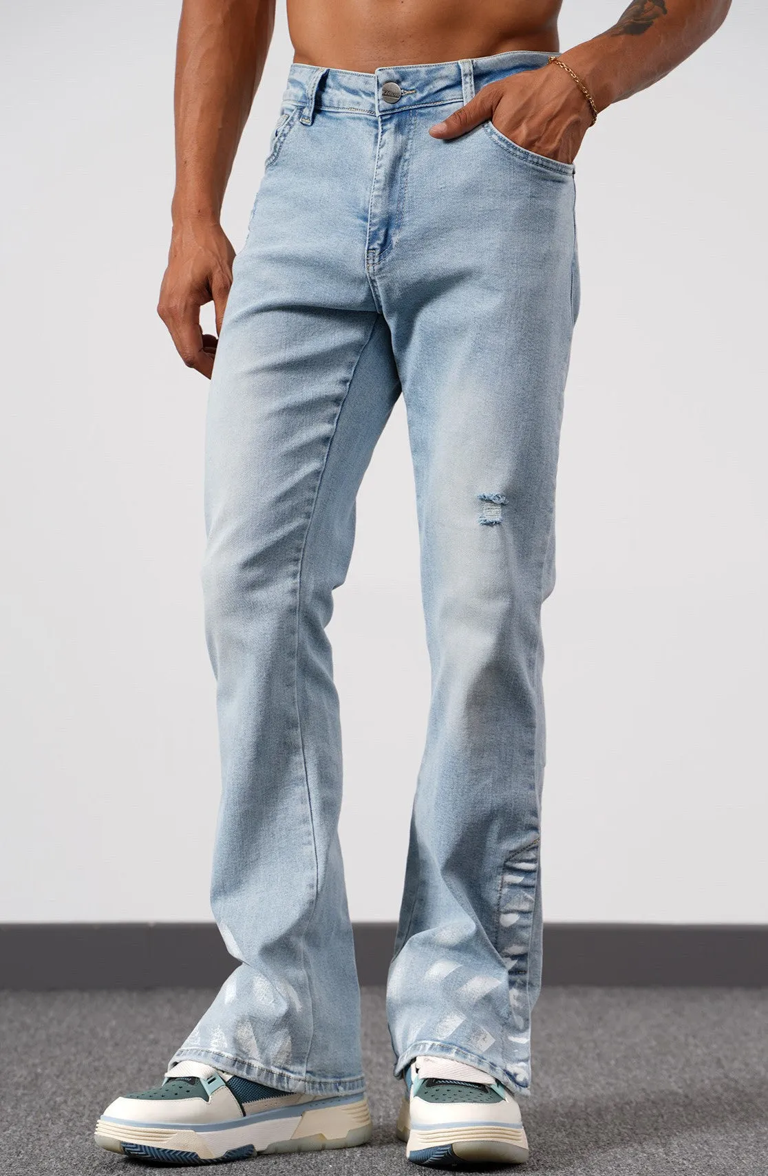 THE BARRIO FLARED JEANS