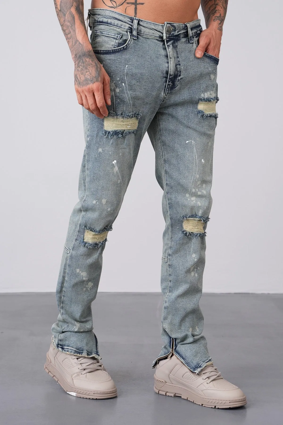 THE WALLACE ZIPPED DENIM