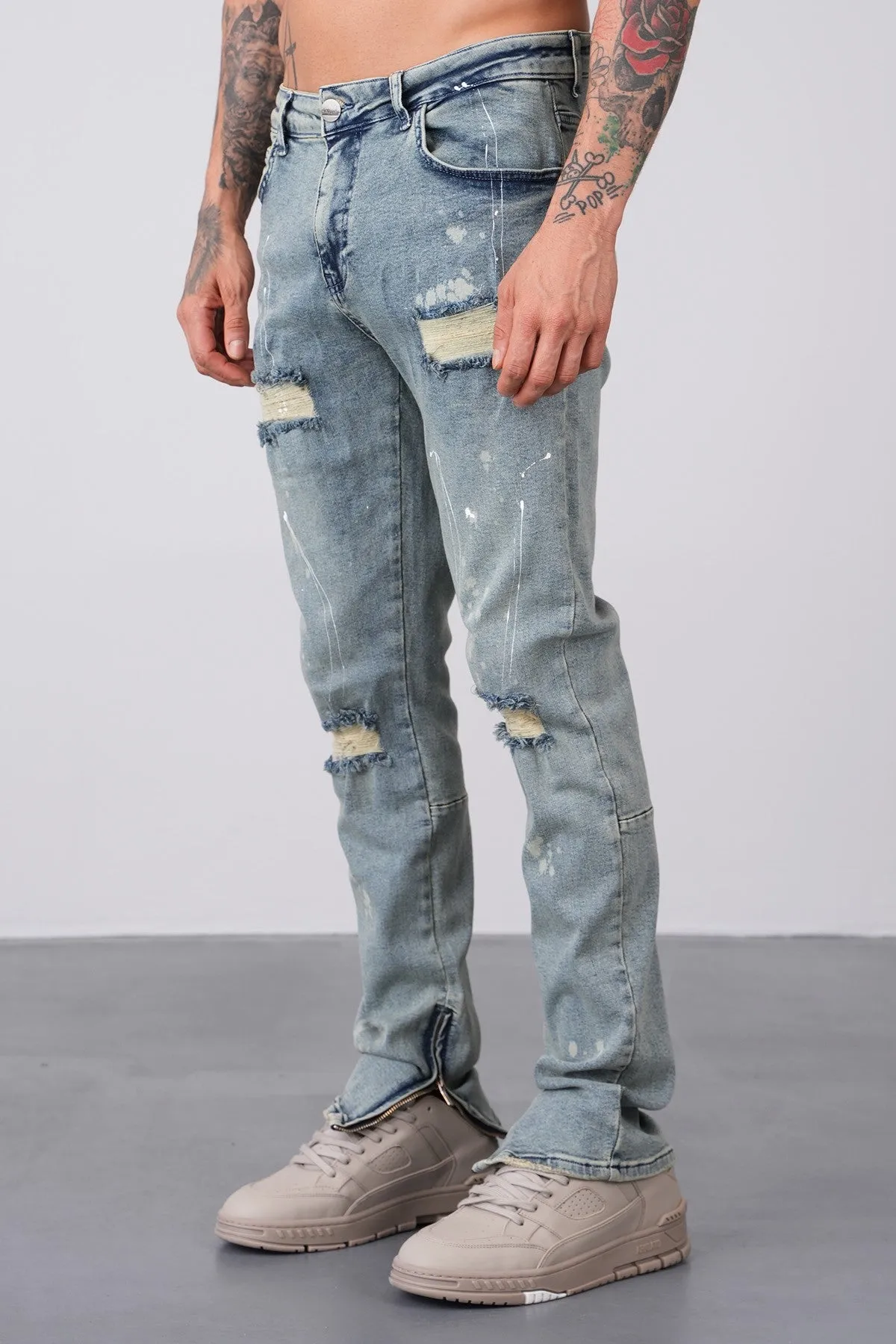 THE WALLACE ZIPPED DENIM