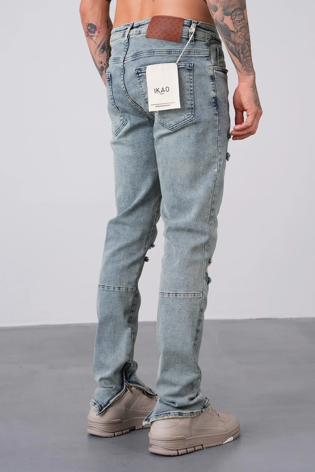 THE WALLACE ZIPPED DENIM