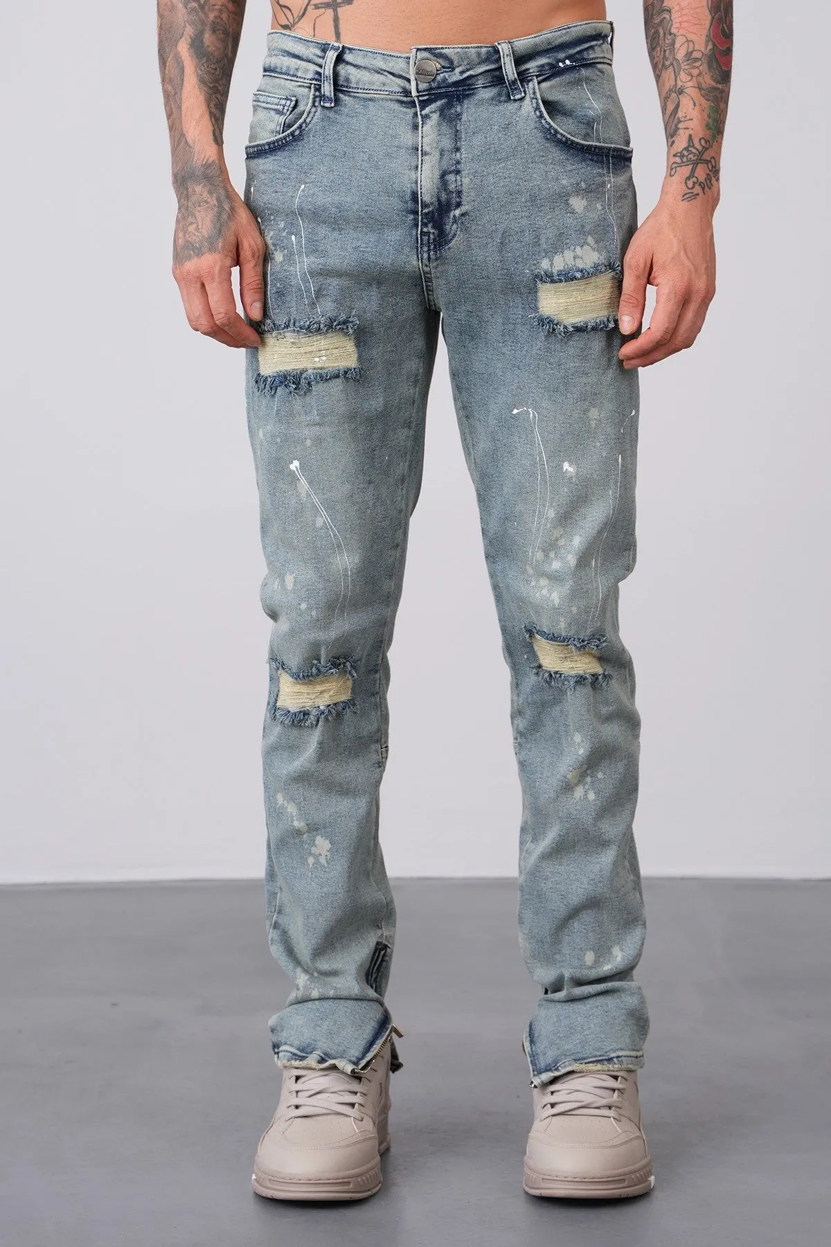 THE WALLACE ZIPPED DENIM