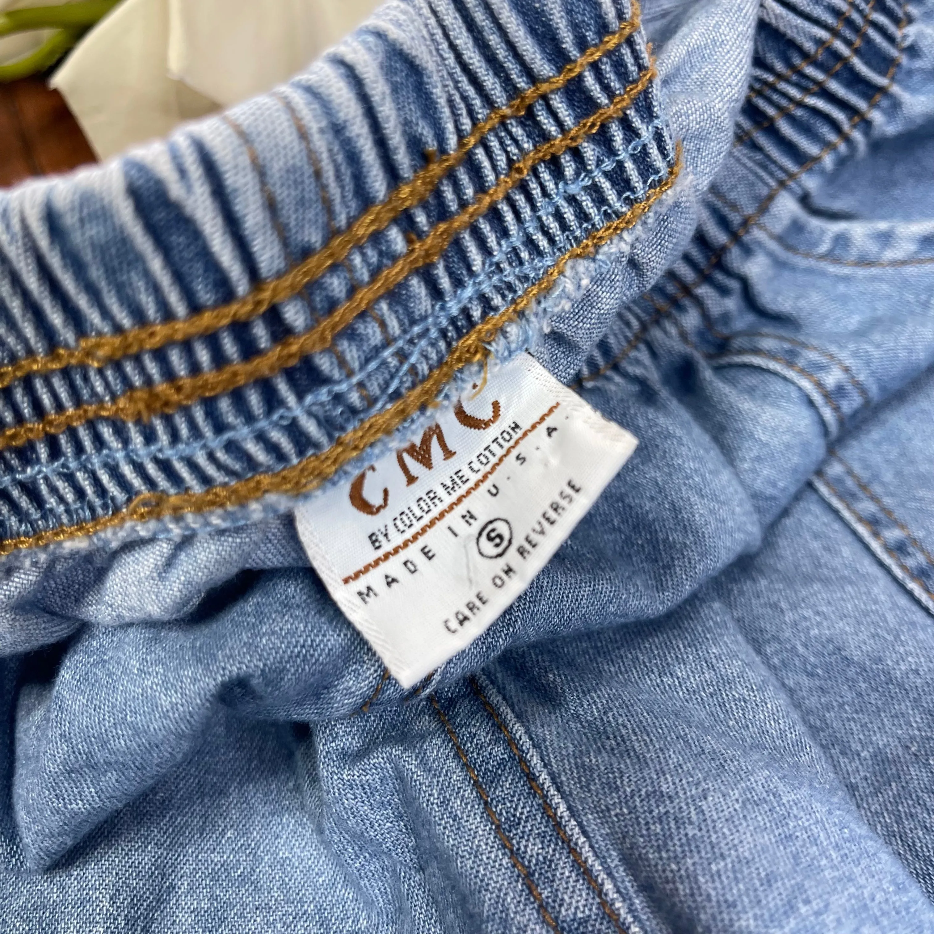 VINTAGE HIGH-WAISTED JEAN COMFY SHORTS